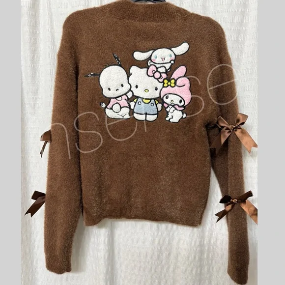 Sanrio Brown Hello Kitty Cardigan - Picture 4 of 7